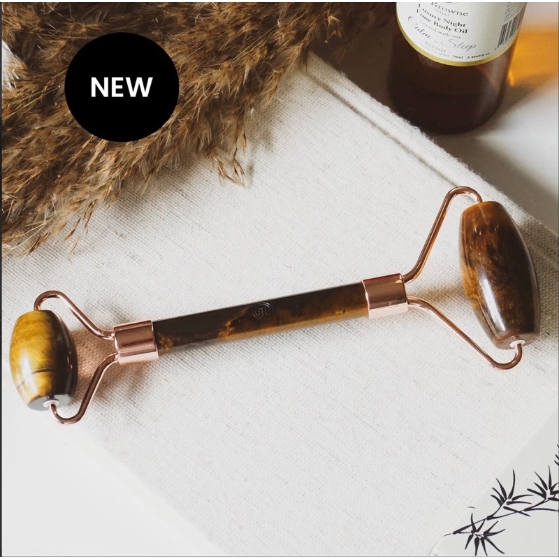 Thanh lăn massage mặt bằng đá tự nhiên Mắt/H Tiger's Eye Stone