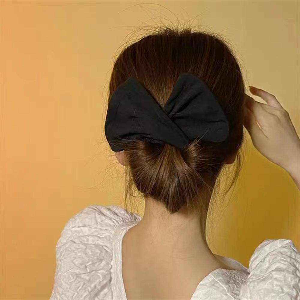 Dụng Cụ Búi Tóc Bằng Polyester In Hoa Thời Trang VANES1 Deft Dành Cho Bạn Nữ