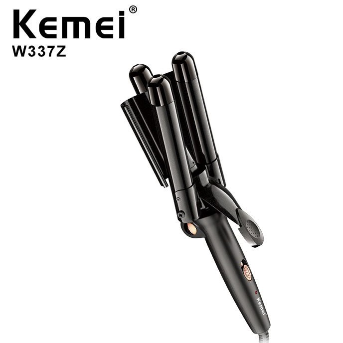 Máy làm tóc Kemei W337Z kẹp 3 trục làm sóng