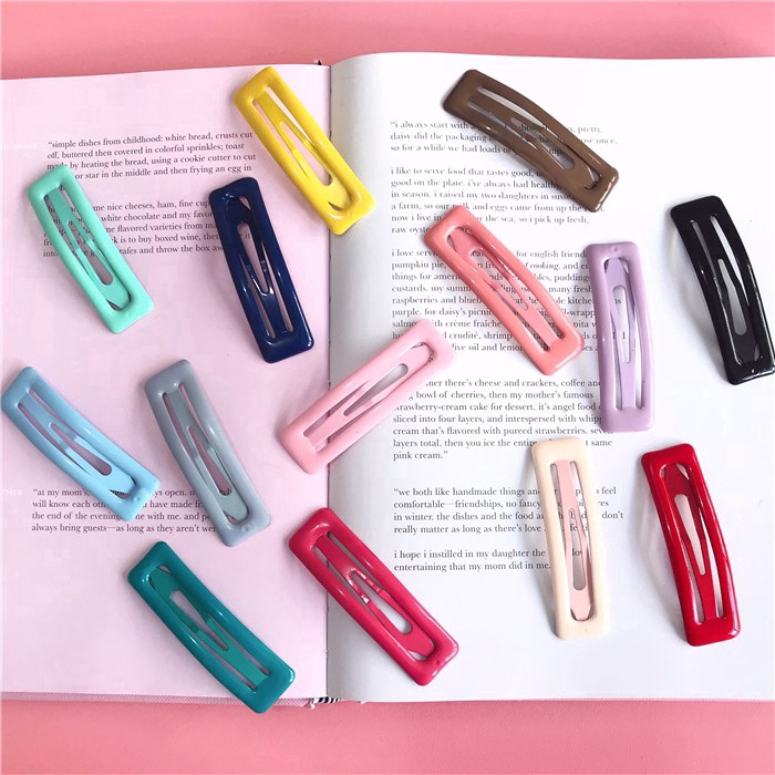 Set 20 kẹp tóc hình vuông phong cách Hàn Quốc