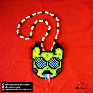 Vòng kandi Pikachu - vòng perler Pikachu - vòng cổ phụ kiện rave edm festival raver kandi perler DJ