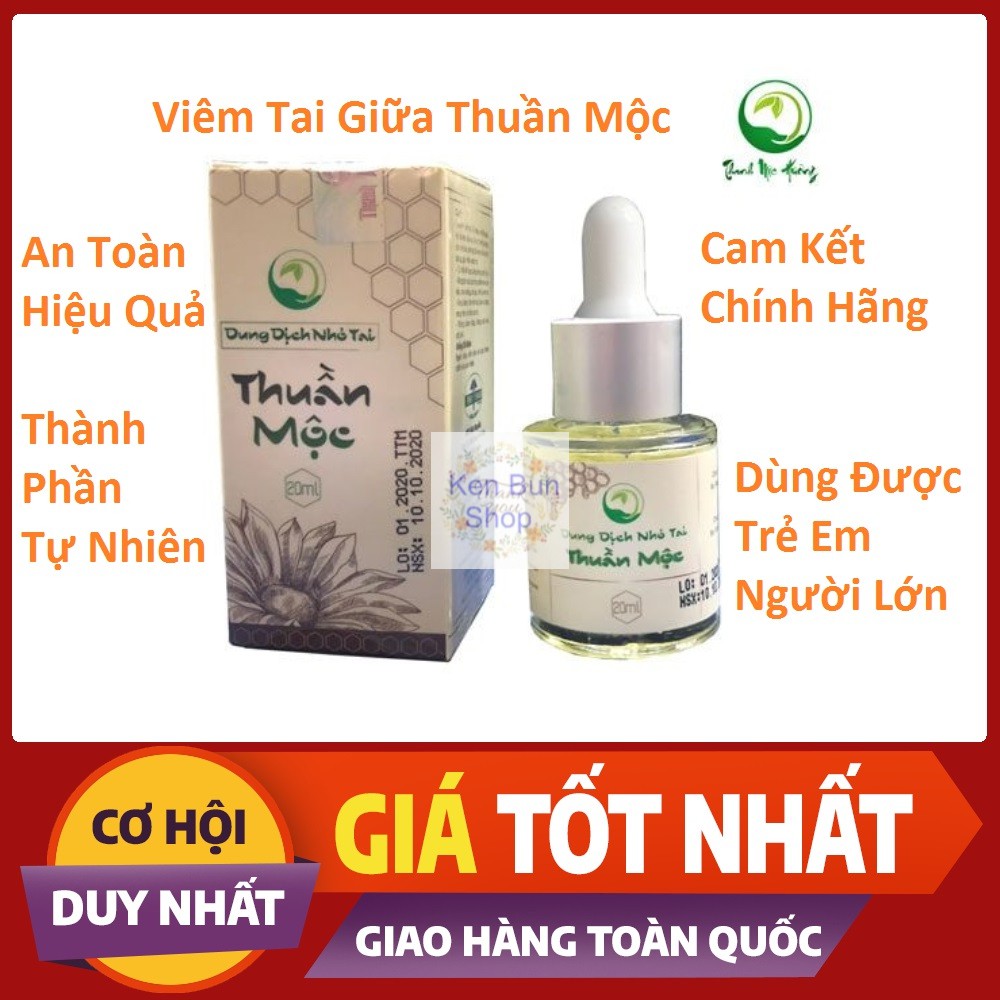 Viêm Tai Giữa Đông Y Thuần Mộc [ Thanh Mộc Hương Thành Phần Tự Nhiên Cam Kết Chính Hãng ]