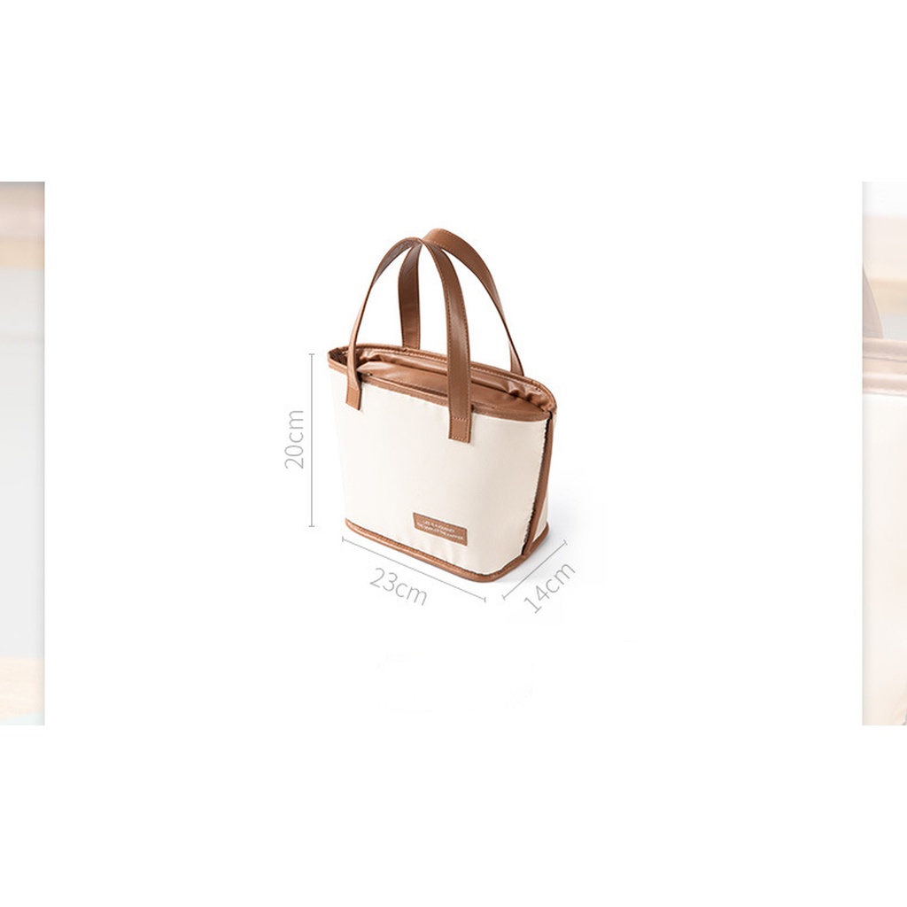 Túi Đựng Hộp Cơm Trưa Sức Chứa Lớn Thiết Kế Đơn Giản Tiện Dụng Cho Hoạt Động Ngoài Trời