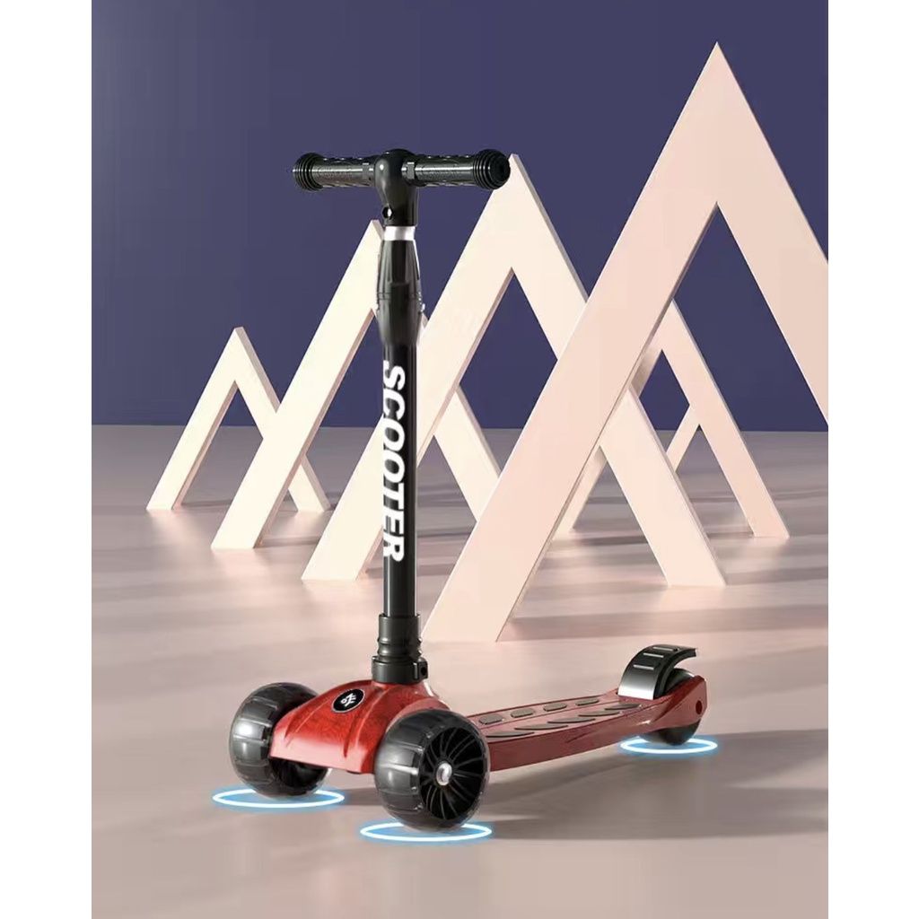 Xe Trượt Scooter 3 Bánh Có Đèn Nhấp Nháy và Gấp Gọn - Xe trượt trẻ em MH: 9000000266