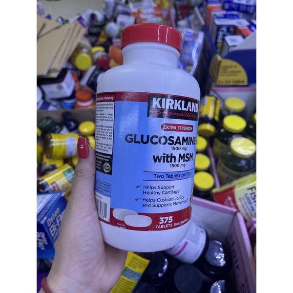 Glucosamine Hcl 1500 mg viên uống glucosamine kirkland 375 viên