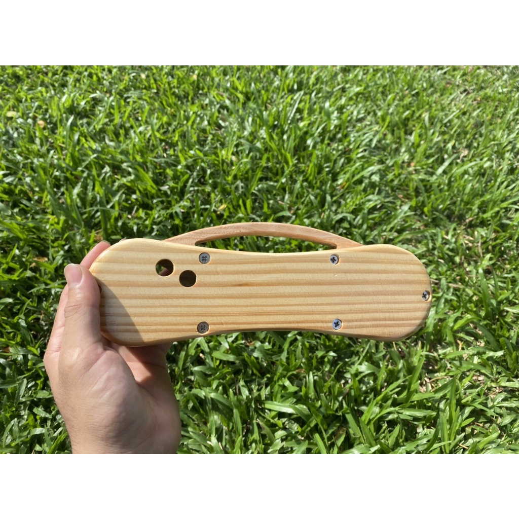 Box Gỗ Thông Gia Công Bằng Tay Siêu Đẹp Dành Cho Cặp Loa 5W 40mm Cộng Hưởng 50mm