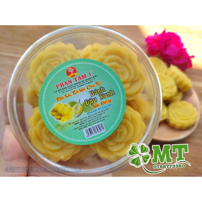 Bánh đậu xanh sầu riêng hộp 8 bánh 240g