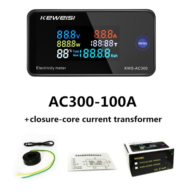 Đồng Hồ Đo Điện Áp KWS-AC300 KWS AC 50-300V Có Đèn LED