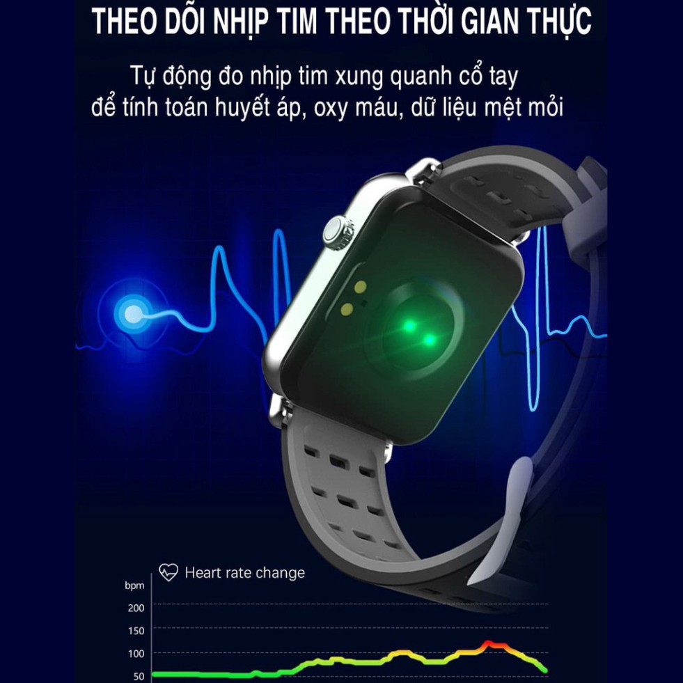 freeship Đồng Hồ Thông Minh Z9 Pro - smartwatch pin trâu khủng 5-10 ngày, chống nước, đo huyết áp nhịp tim, chống nước c