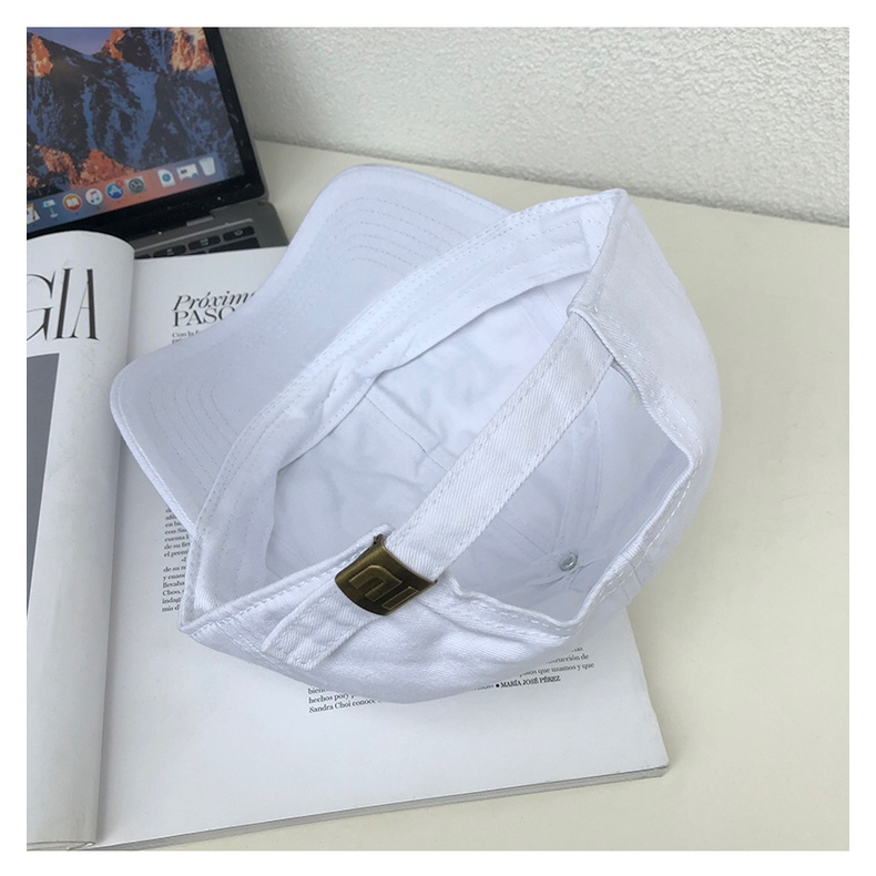 Nón Lưỡi Trai Màu Đen Thêu Chữ Phong Cách Đường Phố Hàn Quốc