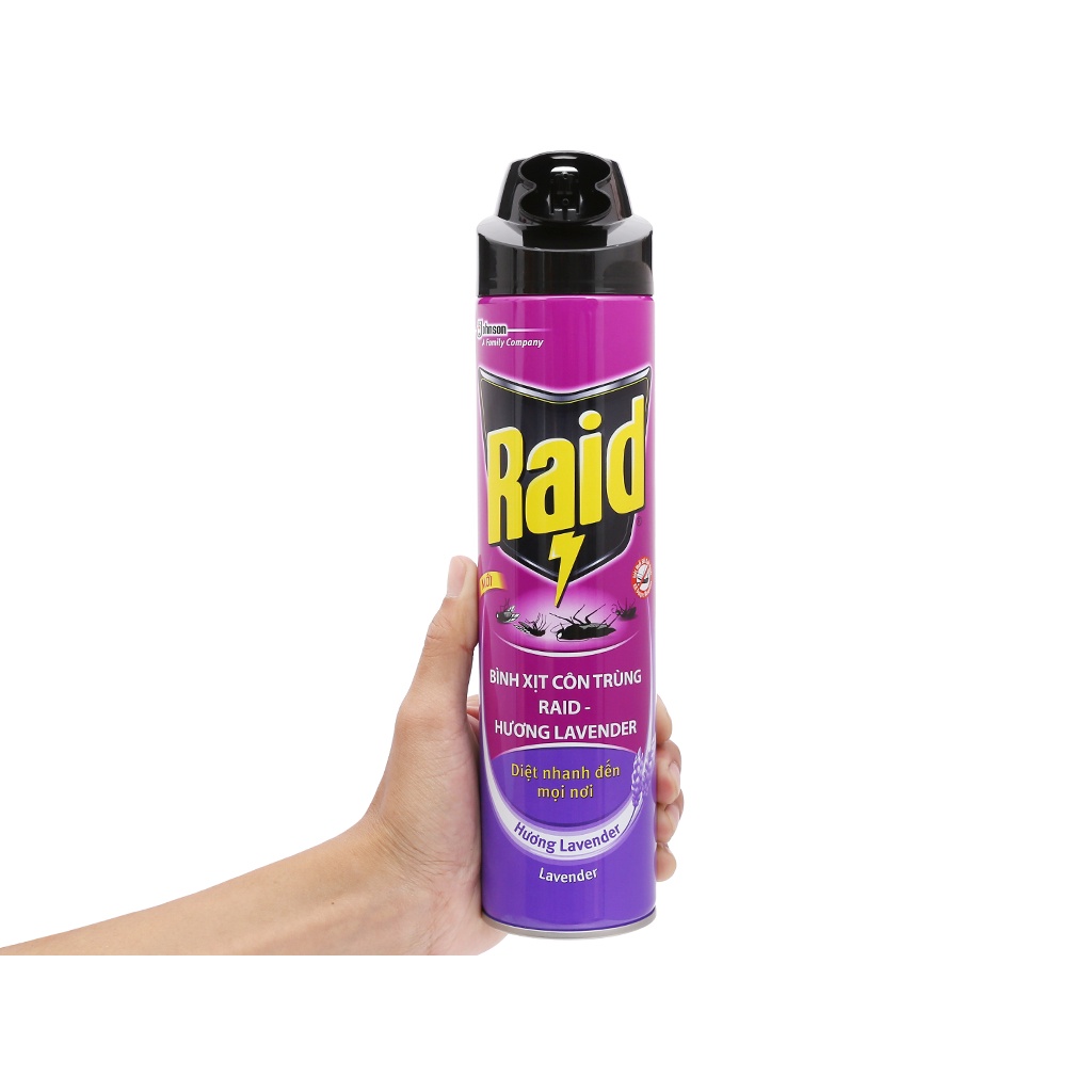 Chai xịt muỗi RAID 600ml Thuốc diệt muỗi RAID hương cam chanh {DIỆT TẬN GỐC}