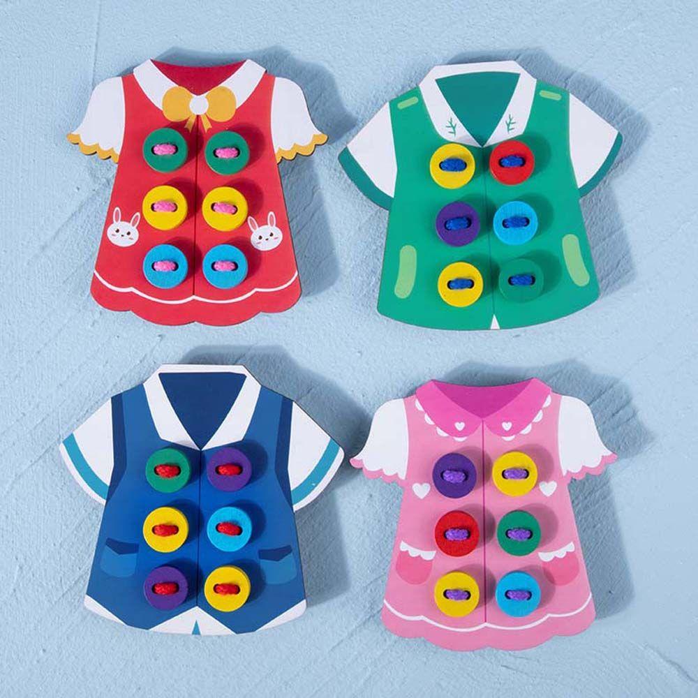 Đồ Chơi Dây Thừng Bằng Gỗ Giáo Dục Kỹ Năng Sống Montessori Cho Trẻ Em