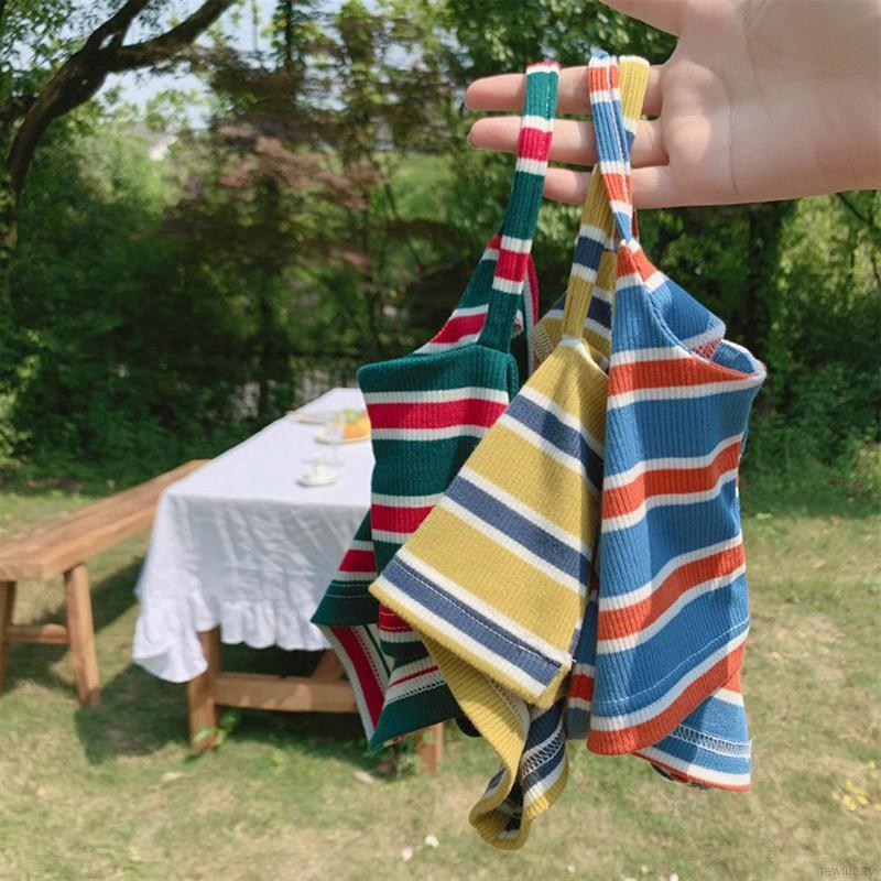 Áo hai dây chất liệu cotton phong cách Hàn Quốc xinh xắn dành cho bé gái