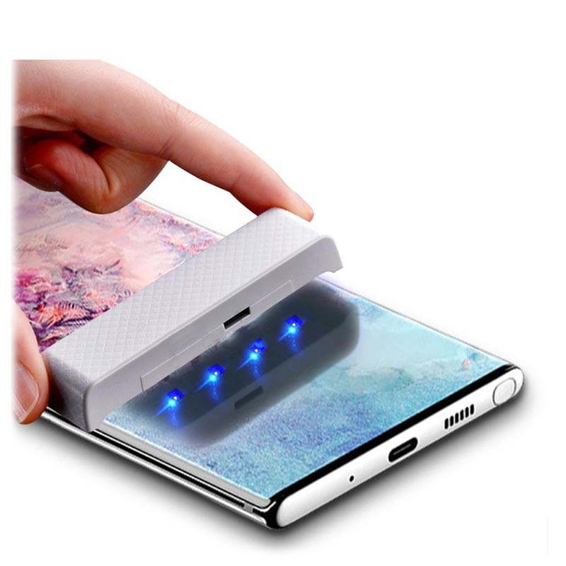 Kính cường lực full keo UV Samsung Note10 Note10+ có vân tay