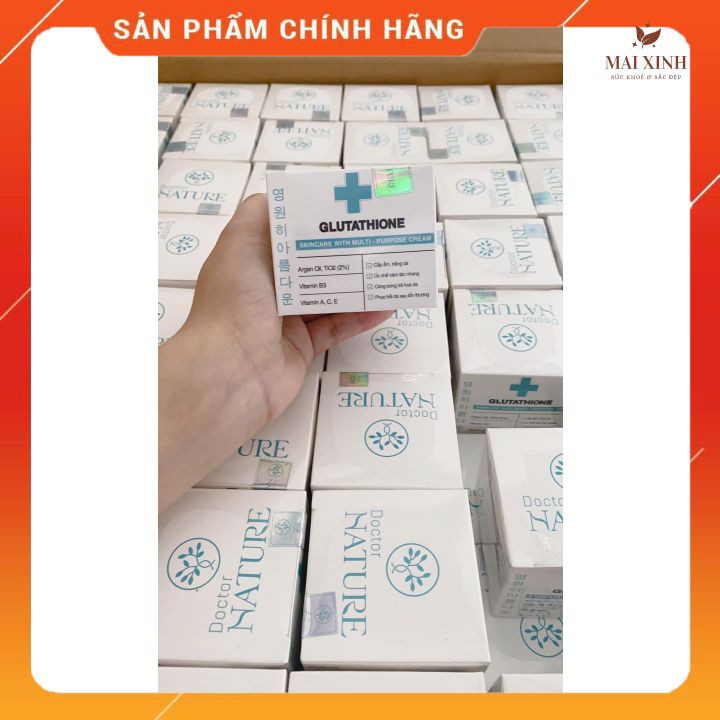 Kem dưỡng trắng GLUTATHIONE DR NATURE ⚡CHÍNH HÃNG⚡ - Dưỡng trắng cấp ẩm tái tạo da an toàn và hiệu quả | BigBuy360 - bigbuy360.vn