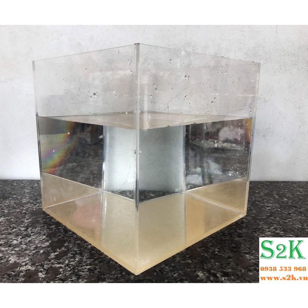 Bể acrylic CB25: 25x25x25 , hồ mika phù hợp cho nuôi cá, cây thủy sinh... có thể dùng kèm theo đèn, bơm, lọc