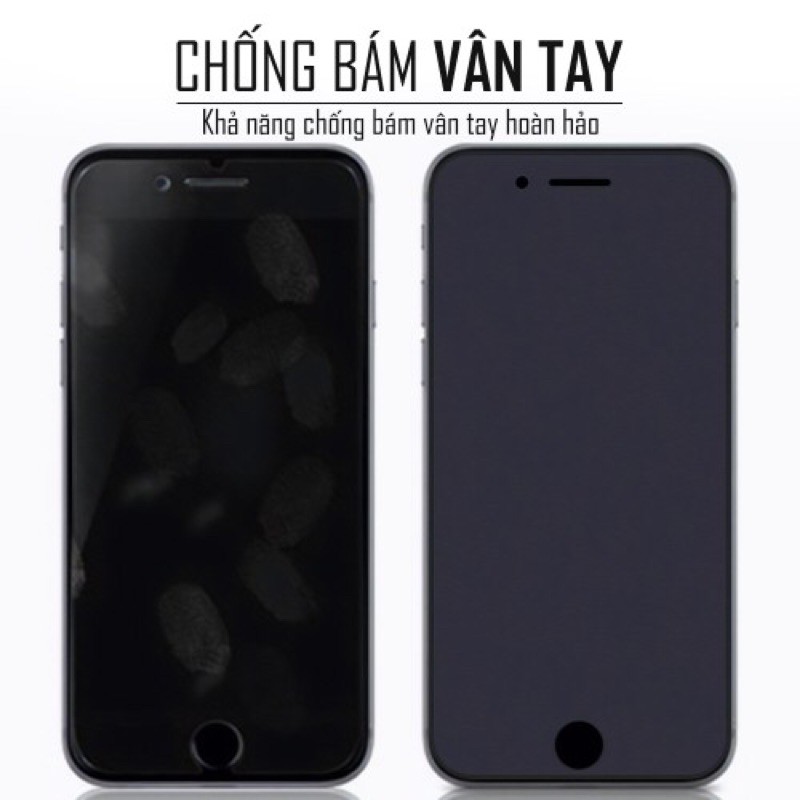 Miếng Dán Cường Lực iPhone 7 Plus/8 Plus Full Nhám Chống Vân Tay Chuyên Game