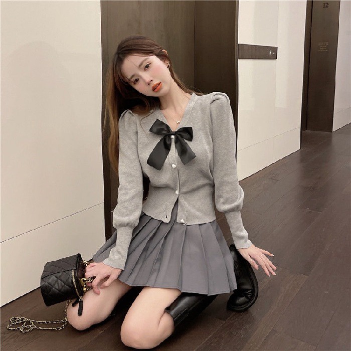 Chân váy NZN dáng chữ A lưng cao màu trơn phong cách Hàn Quốc xinh xắn thời trang