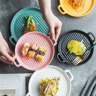 Đĩa sứ hình chảo tròn