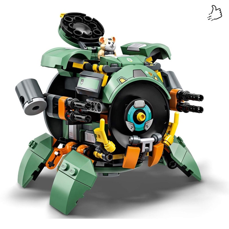 Đồ Chơi Lắp Ráp Kiểu LEGO Robot Overwatch Wrecking Ball 12in1 Model 50028 Với 233 Mảnh Ghép