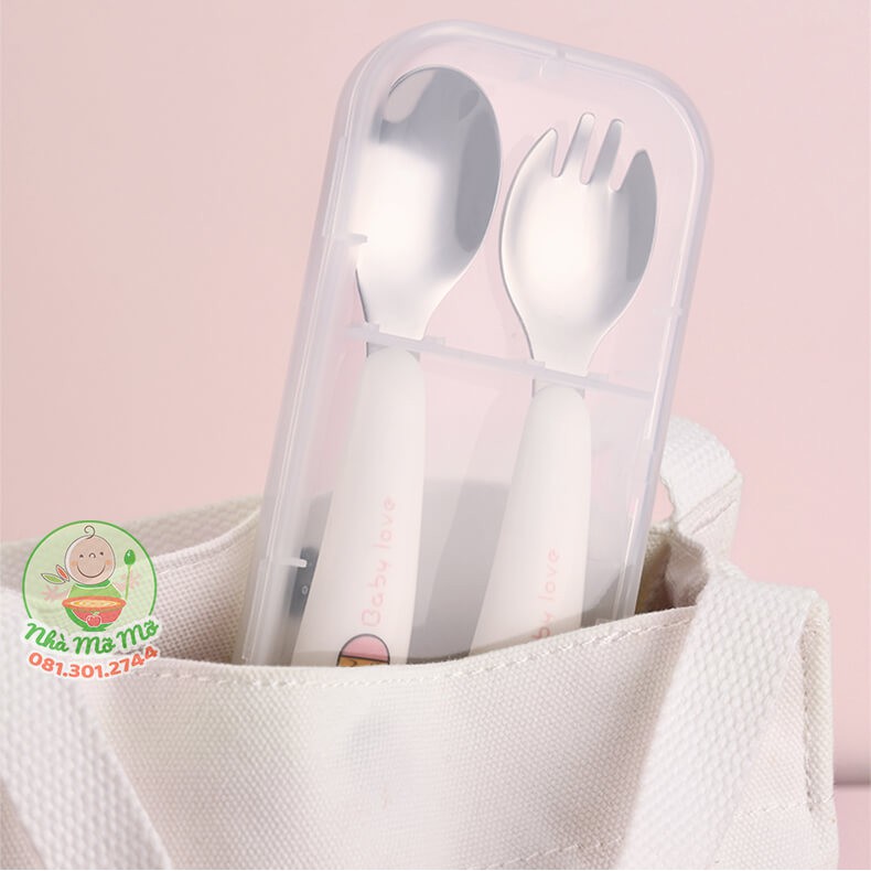 Thìa Muỗng Cho Bé Tập Múc Ăn Dặm Baby Love - Nhà Mỡ Mỡ