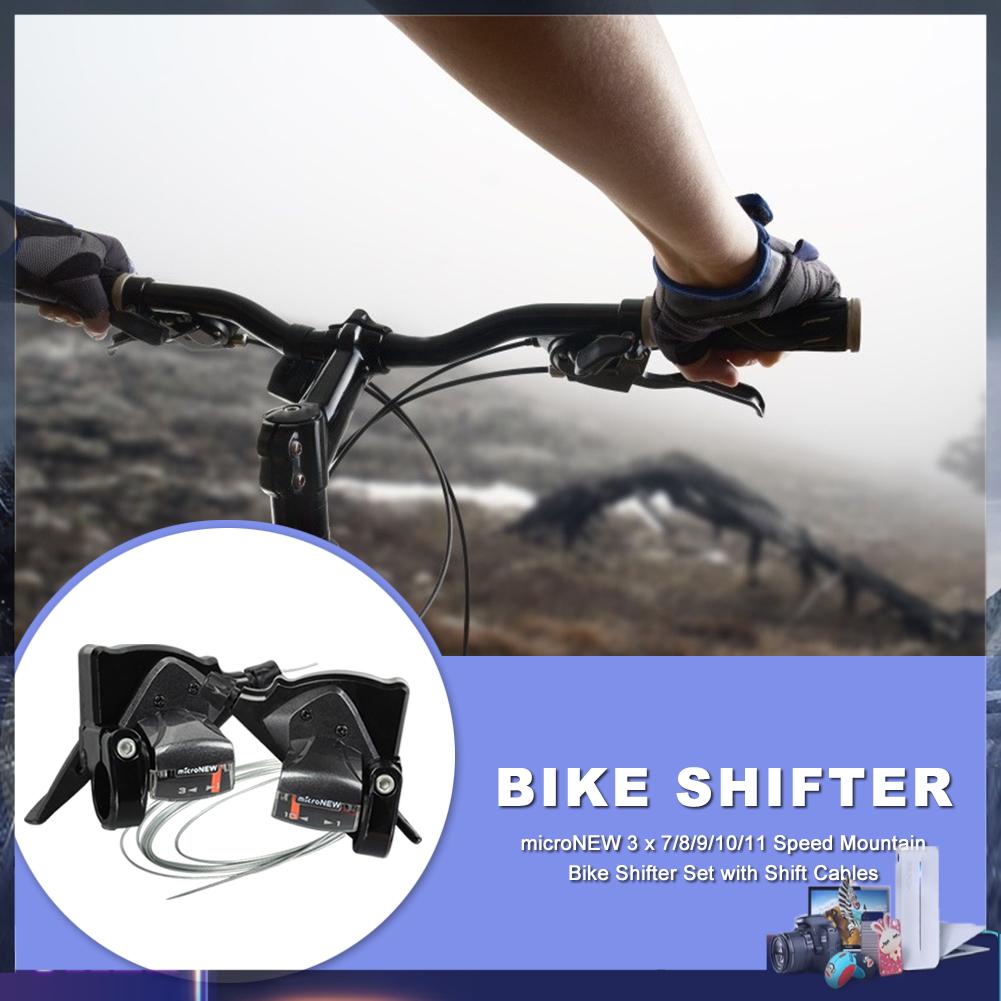 Bộ Cần Sang Số Có Dây Cáp Cho Xe Đạp Leo Núi Micronew 3 x 7/8/9/10/11