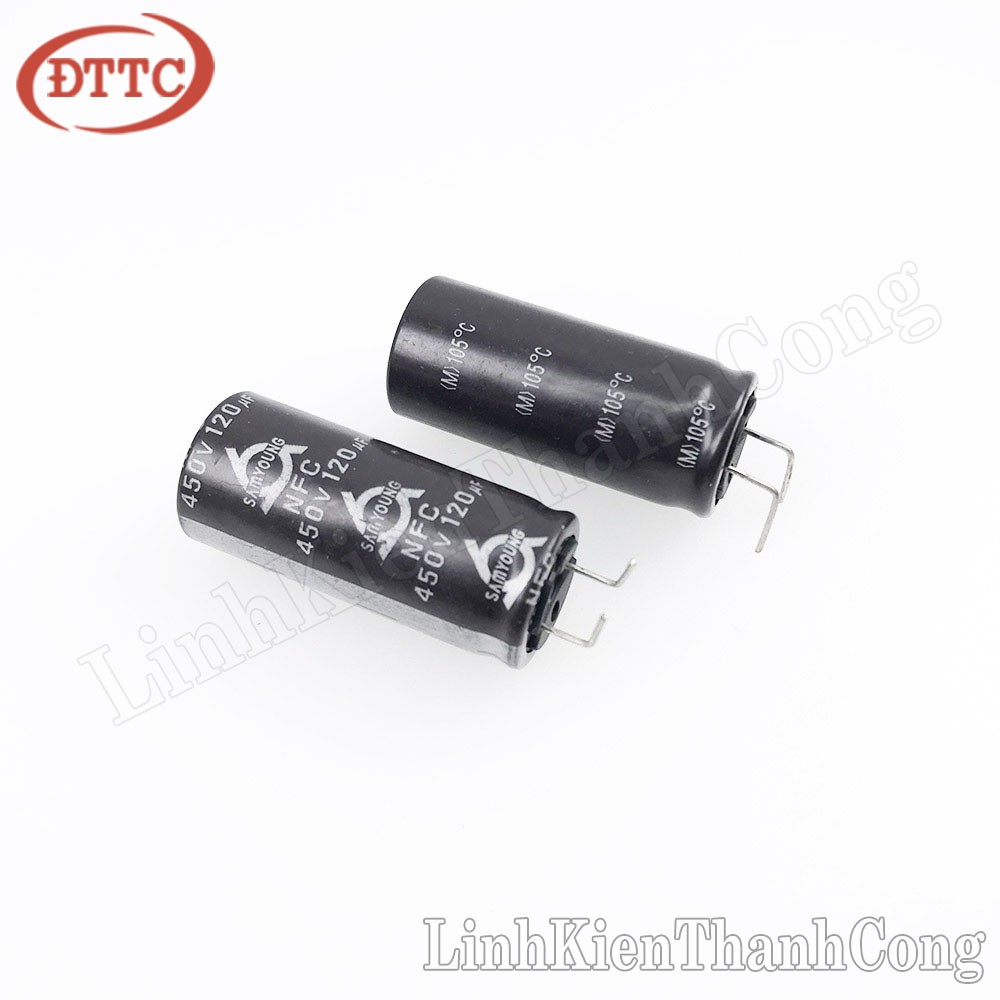 Tụ SAMYOUNG 120uF 450V (18x40mm)