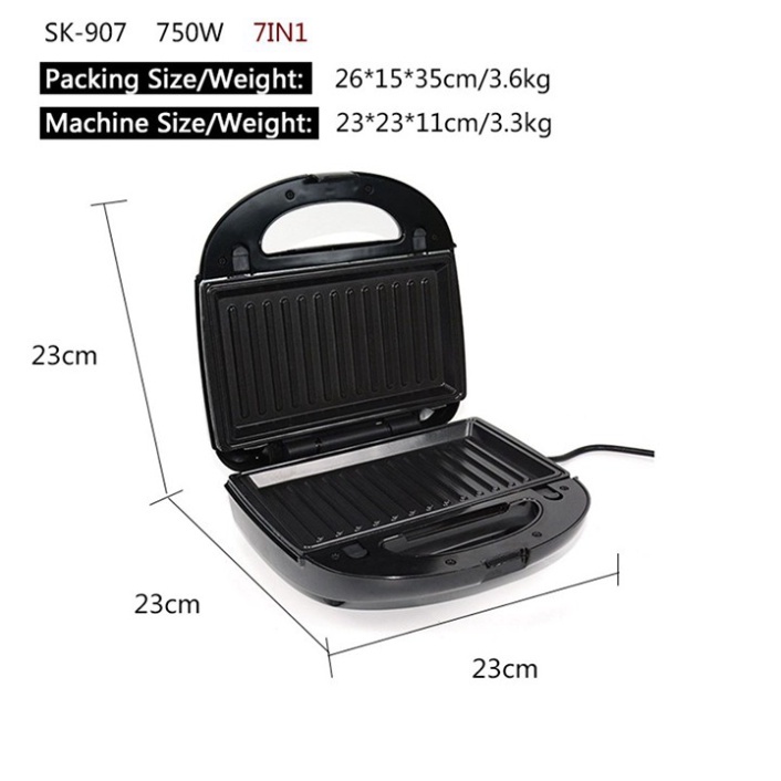 Máy làm các loại bánh đa năng chính hãng sokany 7 khuôn