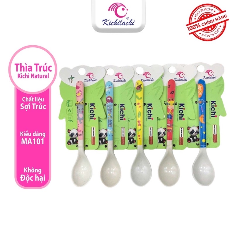 Thìa trúc Kichilachi cho bé tập ăn dặm