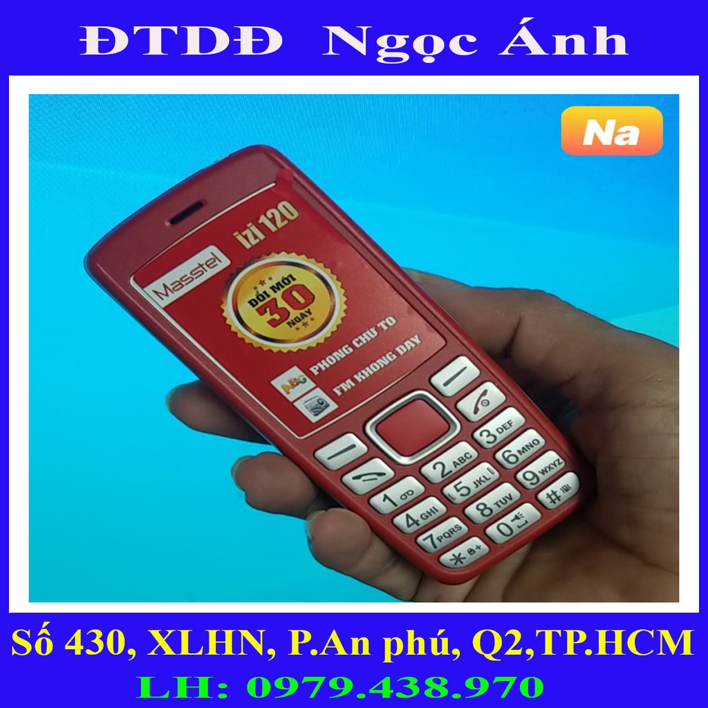 Điện Thoại Masstel IZI120 chính hãng-Pin4C-Pin5C-Zin