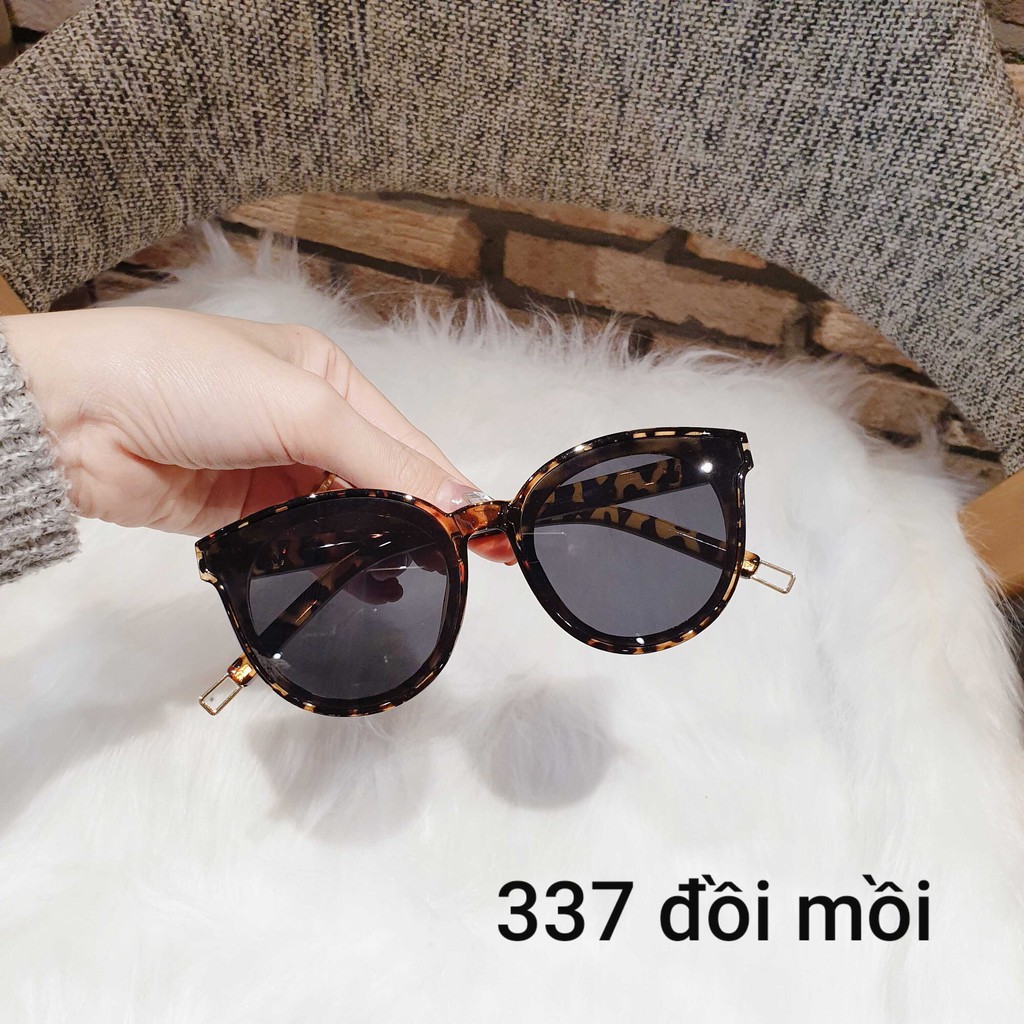 Kính mát nam nữ thời trang sành điệu mắt mèo cá tính, Mắt kính nữ mắt mèo ôm mặt 337 | BigBuy360 - bigbuy360.vn