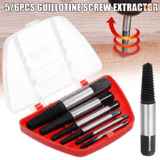 Screw Extractor Set Easy Out Drill Bits Guide Broken Screws Bolt Remover Fix Broken Screw Pipe