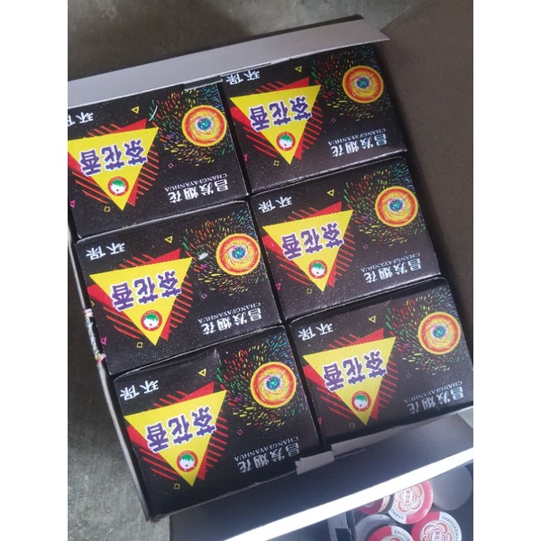 Hộp Viên Xoay phát sáng 96 viên , Phao xoay nhiều màu chơi tết 2023