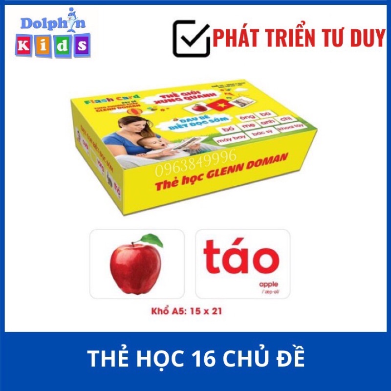 Bộ Thẻ Học Thông Minh GLENN DOMAN dạy trẻ về thế giới xung quanh - Song ngữ (Anh - Việt)