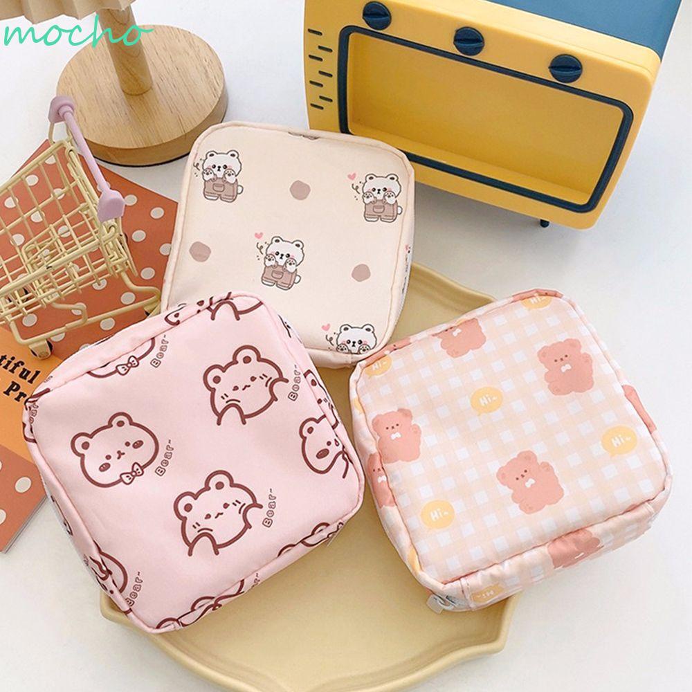 Túi đựng băng vệ sinh/đồ dùng mini chống thấm nước họa tiết hoạt hình xinh xắn