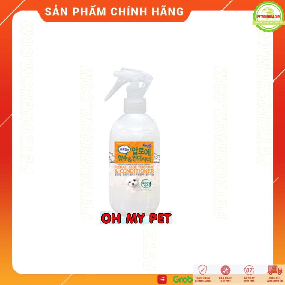 Nước hoa Forcans chó mèo 💥 FREESHIP 💥 300ml dầu xả khô và nước hoa Hàn quốc cho thú cưng chiết xuất nha đam