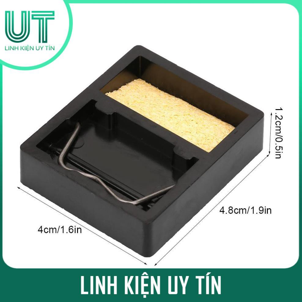 Giá đỡ mỏ hàn kim loại mini kèm miếng bọt biển chịu nhiệt cao Kệ Gác Tay Hàn Mini