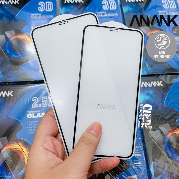 Kính cường lực iPhone 12/ 12 Pro Max/ 11/11 Pro/11 Pro max/ X/XS/ XR/ XS Max Full màn Anank Fast 3D thương hiệu Nhật Bản