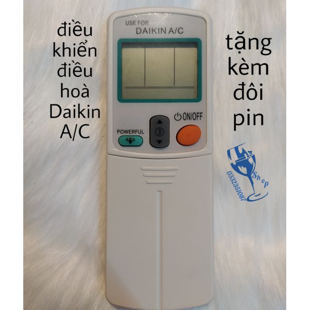 Điều khiển điều hoà Daikin A/C tặng đôi pin