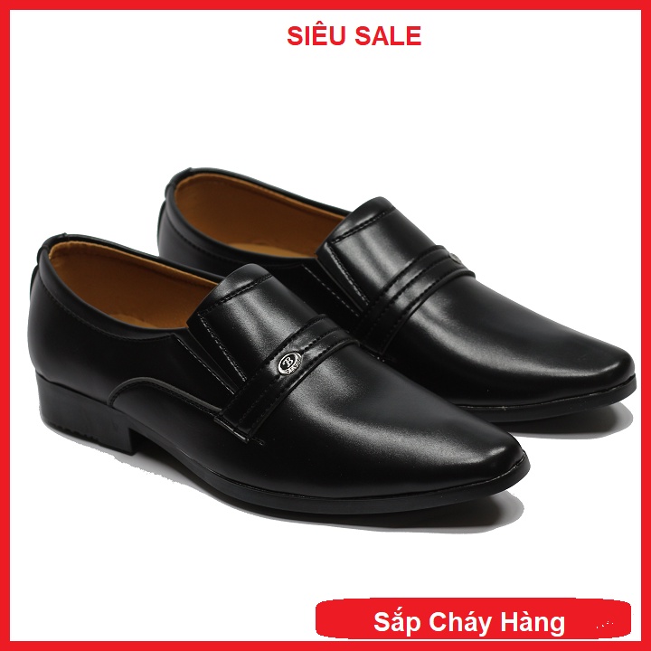 Giày tây nam công sở da mềm đế khâu size 38 đên 44 đế cao 5 cm