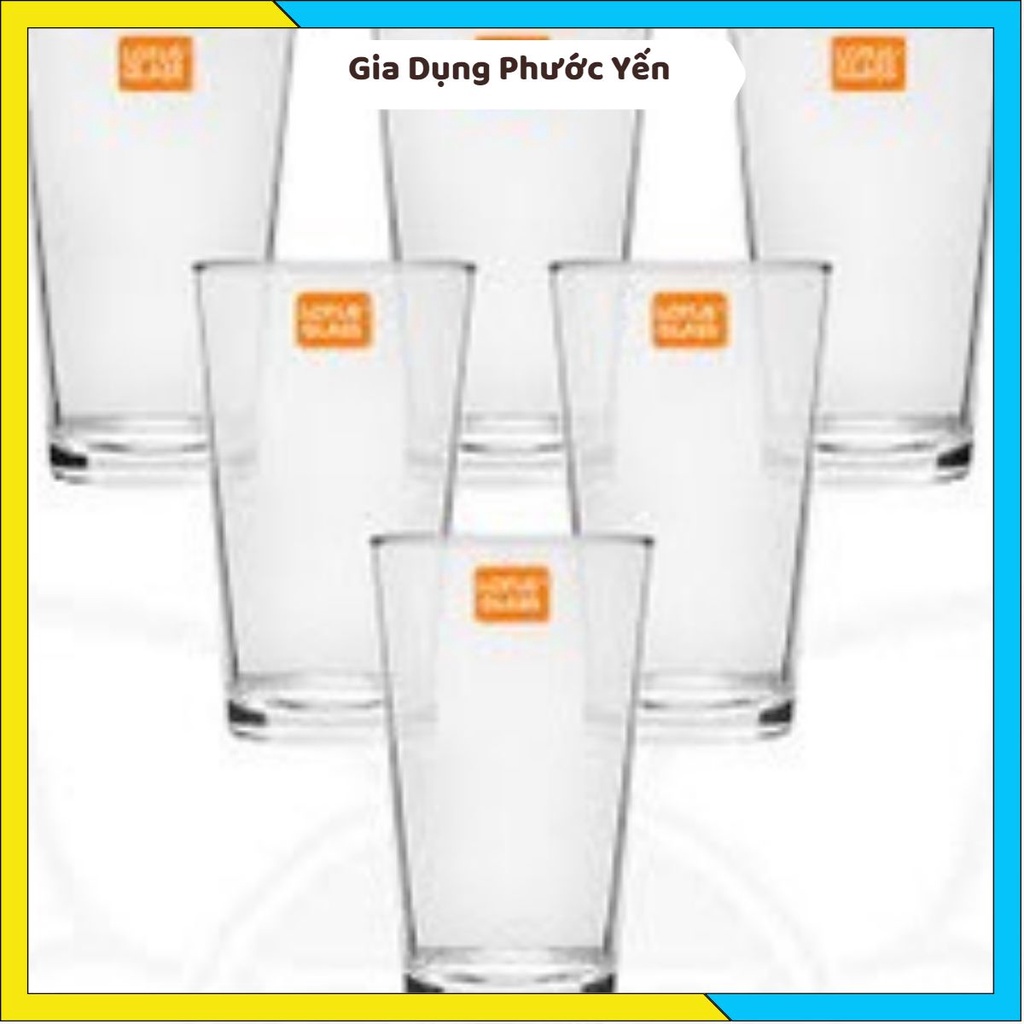 Set 12 Cốc Thủy Tinh Chịu Nhiệt Uống Nước Uống Trà 150ml Lotus Glass Việt Tiệp VTC 13