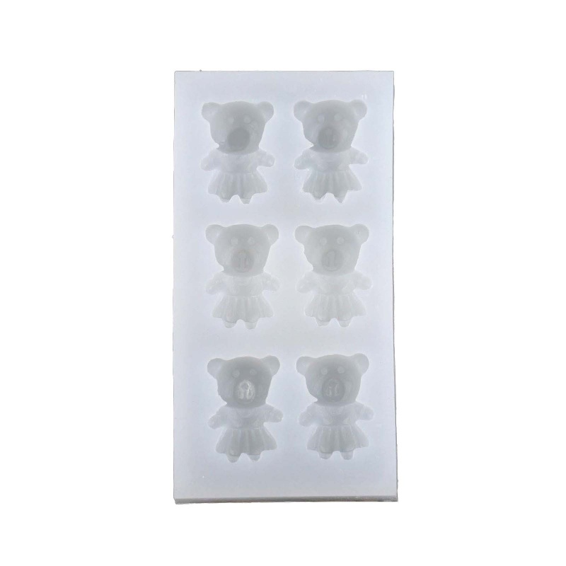 QQ Khuôn Silicone Làm Bánh Hình Gấu Xinh Xắn