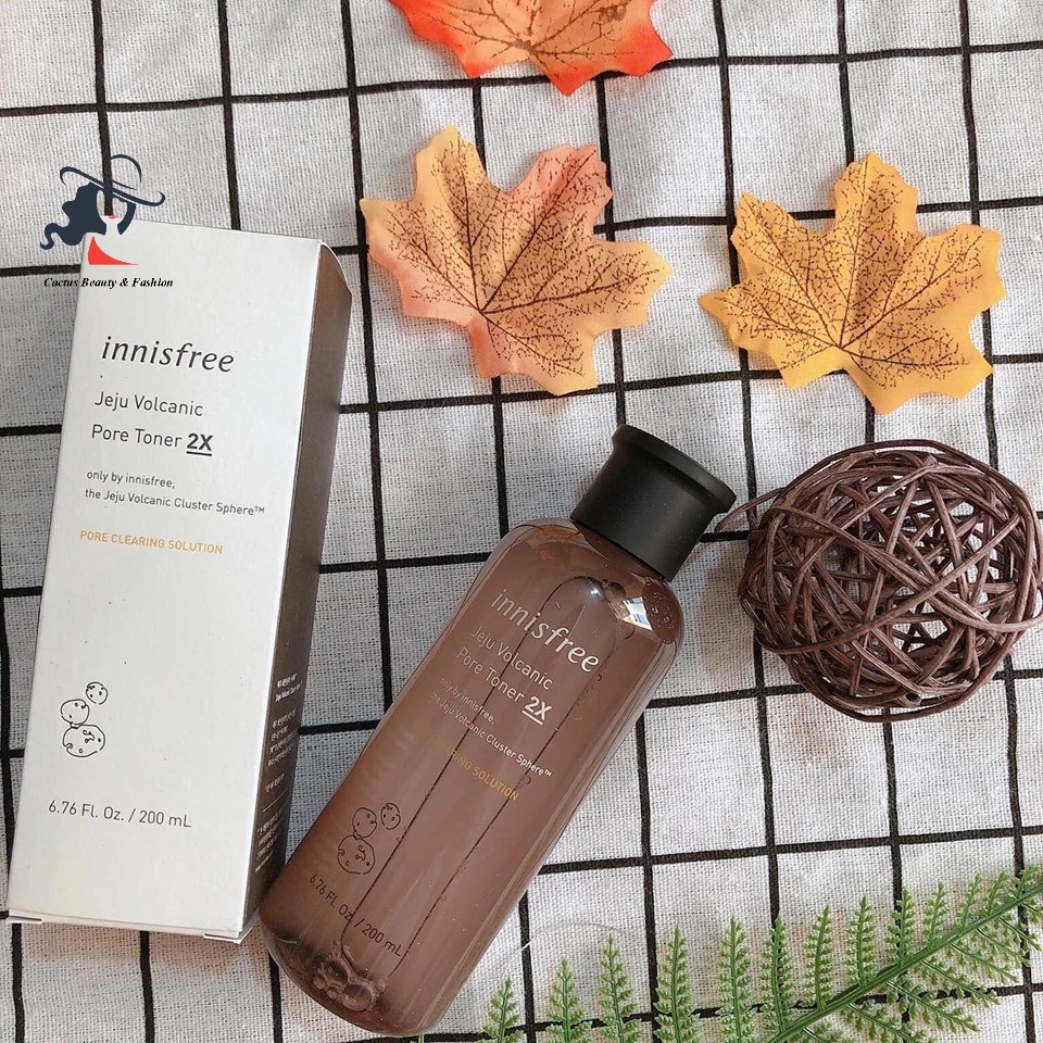 Nước hoa hồng chiết xuất tro núi lửa Jeju Volcanic Pore Toner Innisfree 2X mẫu mới 2019