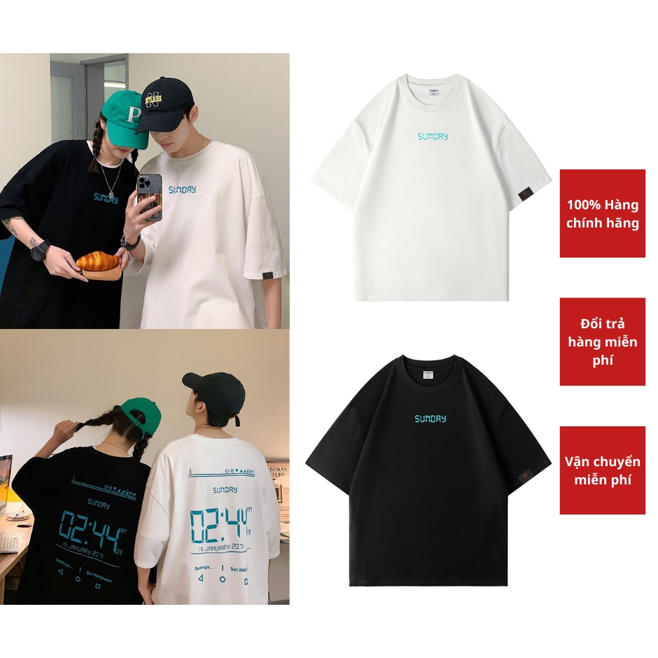 Áo thun T shirt phù hợp nam nữ chất cotton