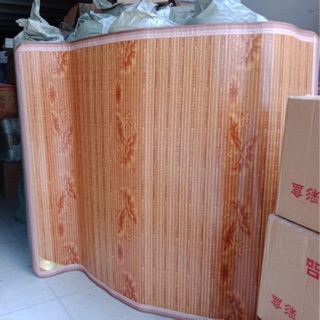 Chiếu trúc vân gỗ lụa nằm 2 mặt , gập đôi 1,8*2m