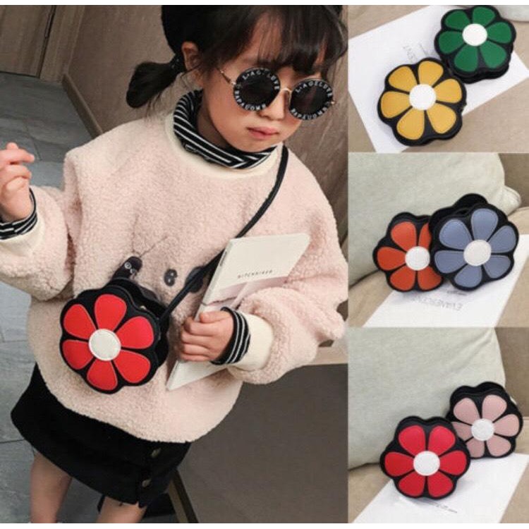 COMBO 10 Túi Đeo Chéo Da Trần Mini Hình Bông Hoa 6 May Mắn - Hàng QUảng Châu Chất Đẹp [ KHÁCH IB CHỌN MÀU]