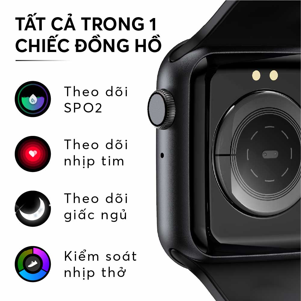 Đồng hồ thông minh FireBoltt Ring - Hãng phân phối chính thức | Nghe gọi | Chống nước | Đo nhịp tim, bước chân | Màn HD