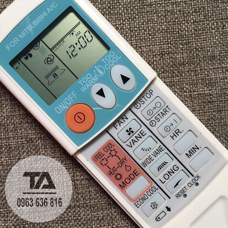 Điều khiển điều hòa mitsubishi┃Remote máy lạnh mitsubishi - Hàng Tốt