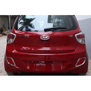Ốp viền đèn gầm sau xe hyundai i10 2014-2015 mẫu mạ crom