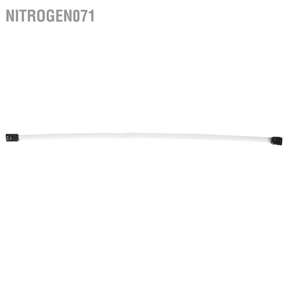 Nitrogen071 Cáp Sata 3.0 Solid ‑ State Disk 8 Core 7P Dây mở rộng dữ liệu màu trắng khuỷu tay với Shrapnel để cải thiện tốc độ